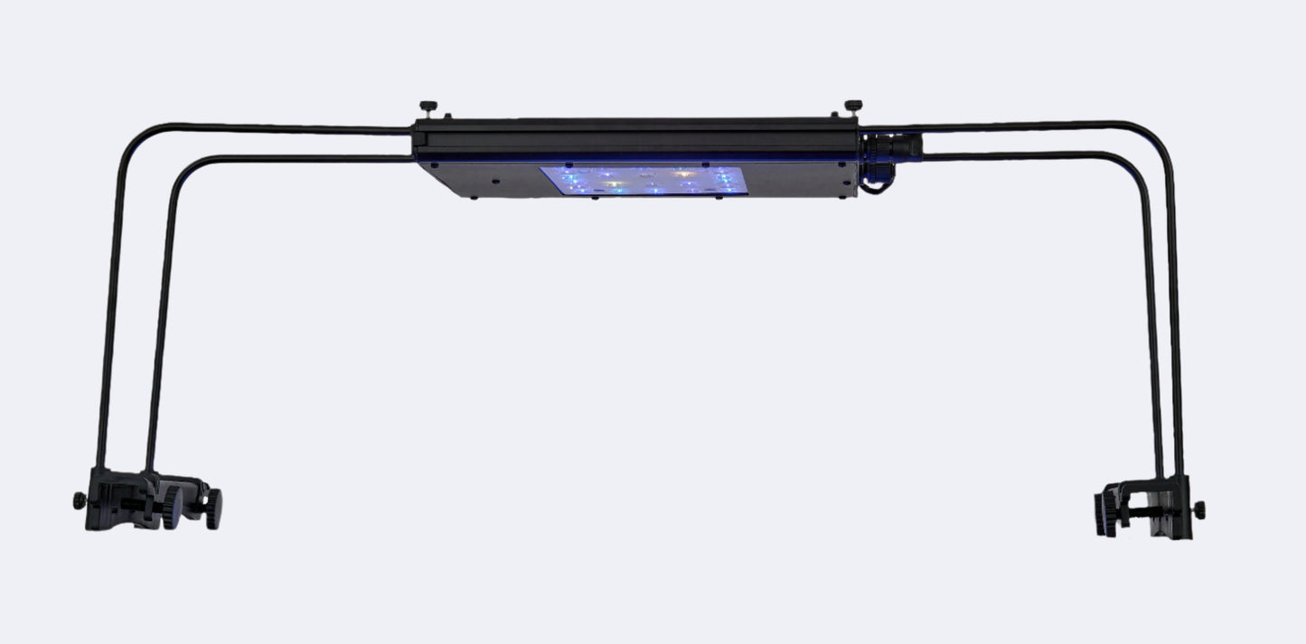 Meridian 11 pictured straight on with optional side of tank mounts.