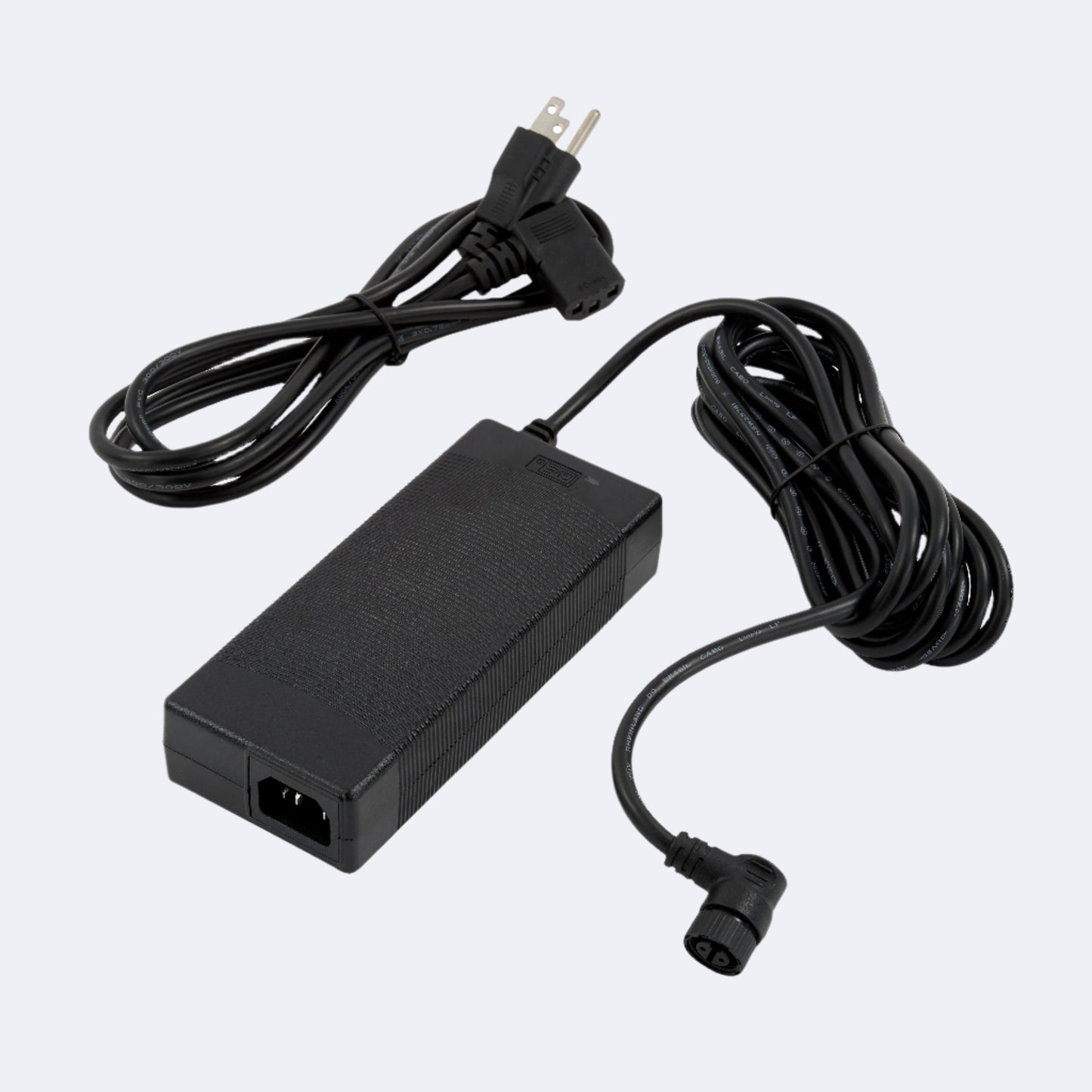 150watt power supply AC/DC adapter for Meridian and Meridian Edge, pictured with AC Plug