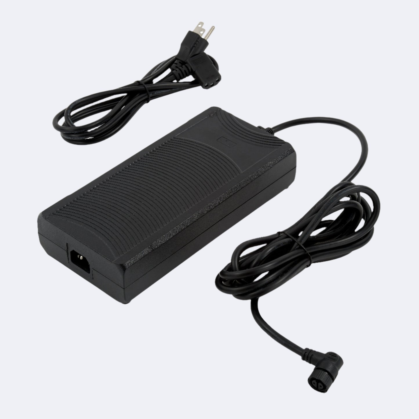 450watt AC/DC adapter for the Meridian and Meridian Edge. Shown with US 3 prong AC plug