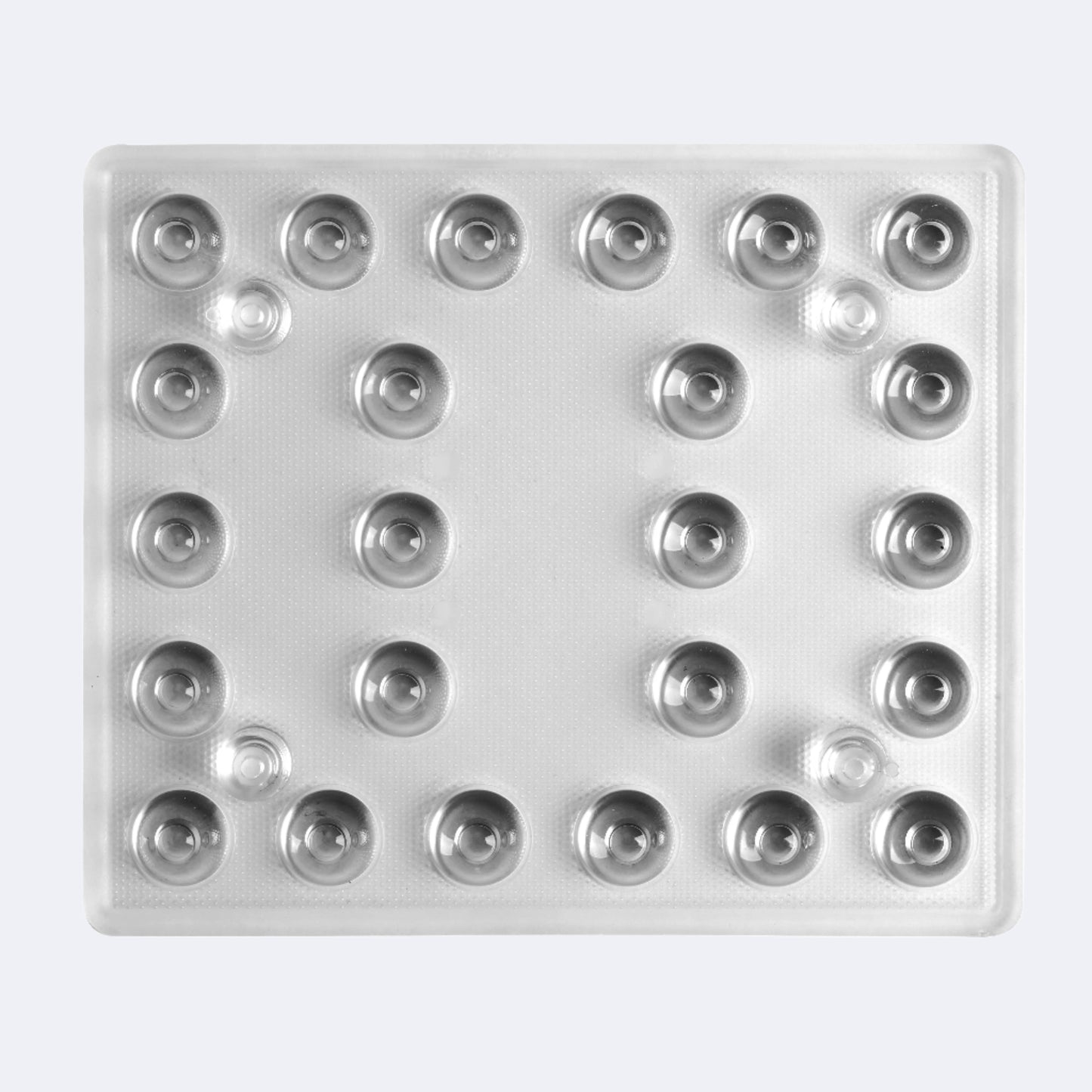 OHM optics for Meridian, bottom view showing the integrated splash shield. Similar to view of the optics when installed in a Meridian.