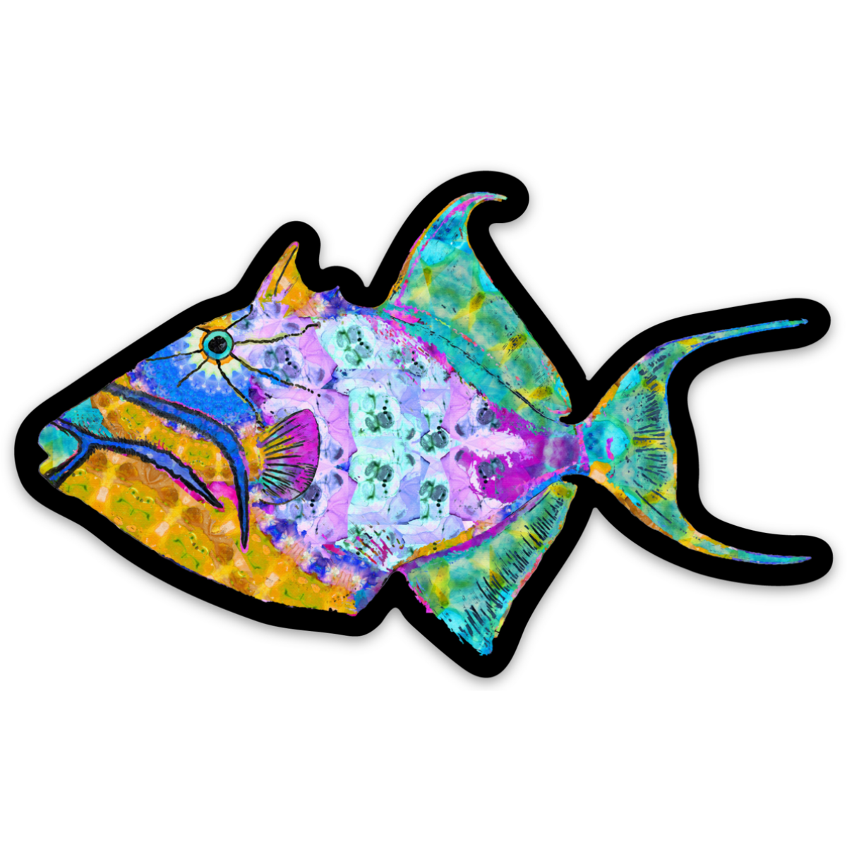 Charlie The TriggerFish Sticker