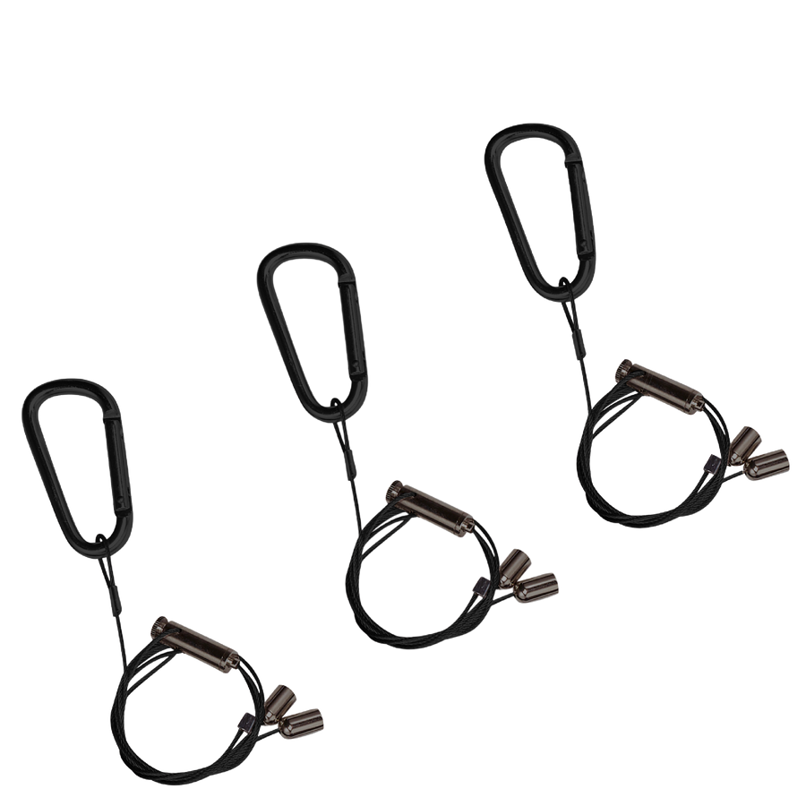 A set of three Meridian hanging wire assemblies.